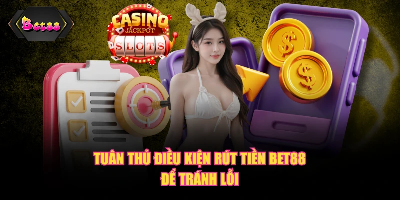 Tuân thủ điều kiện rút tiền BET88 để tránh lỗi